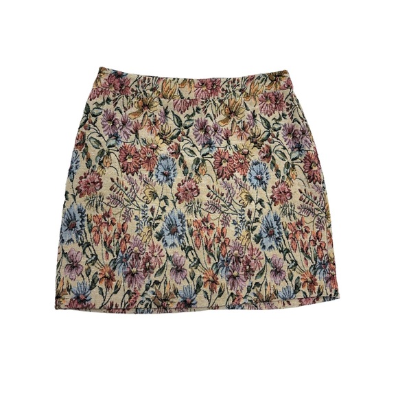 SOLD 🔴 Simons Icône Tapestry mini skirt size M floral multicoloured - Picture 5 of 8
